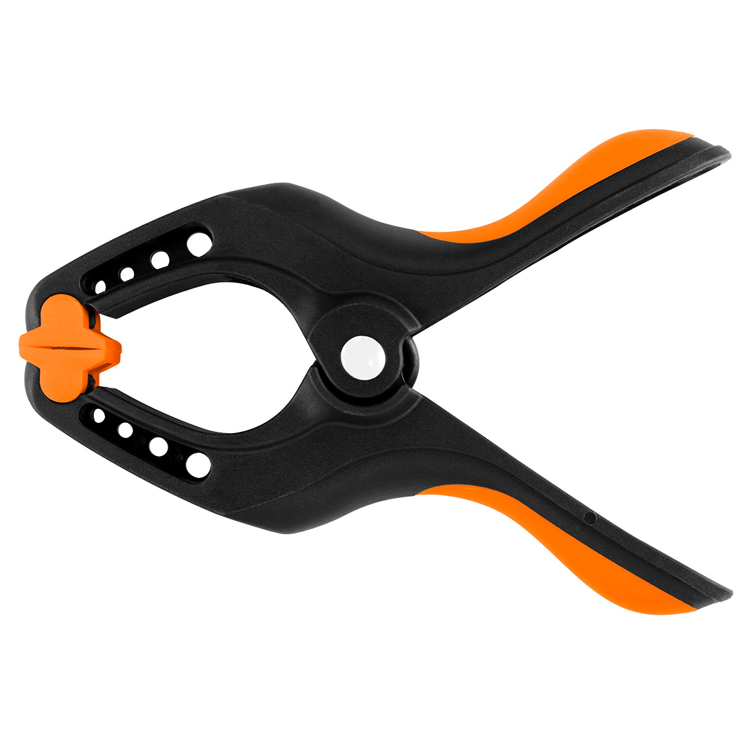 TOP-45-533--Ścisk sprężynowy 9"/220 mm, tworzywo sztuczne PA6+TPR+PE, wytrzymała sprężyna stalowa