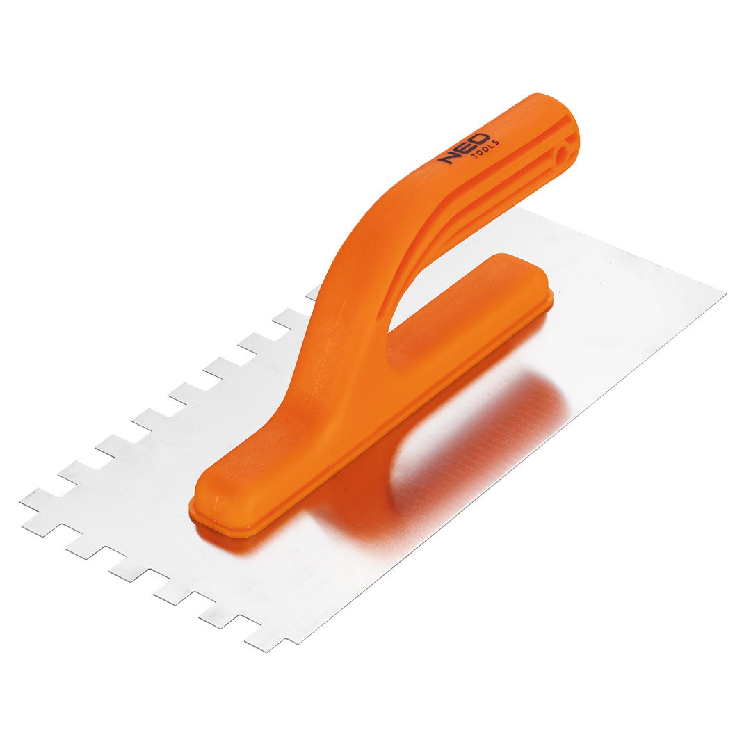 TOP-50-202--Paca z zębami 10 x 10 x 10 mm, 270 x 125 mm, plastikowy uchwyt, powierzchnia robocza ze stali nierdzewnej