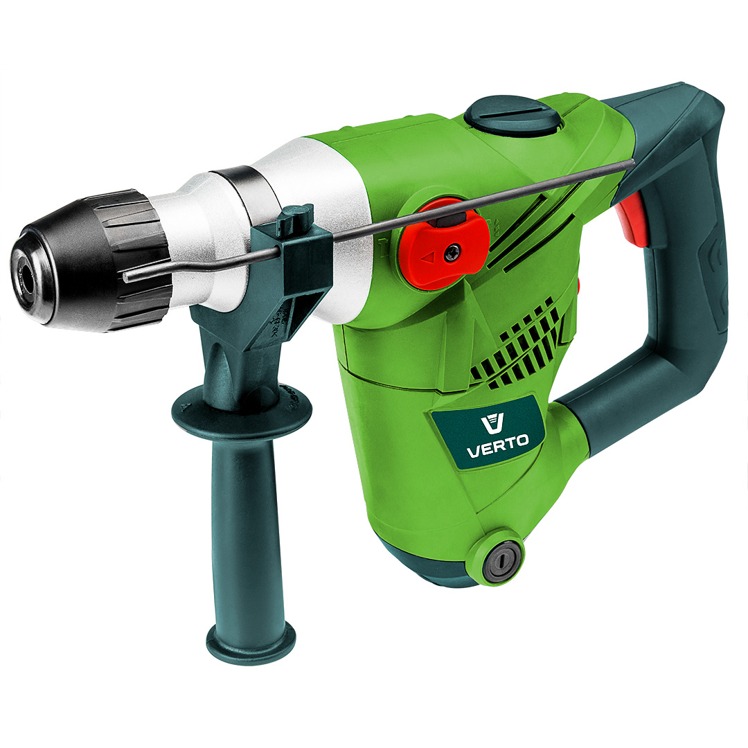 TOP-50G390--Młot udarowy SDS+ 1500W, obroty 800 min, częstotliwość udaru: 3900 min, energia udaru: 3,5 J, maks. średnica wiercenia w betonie: 32 mm, (LxH) 440 x 340 mm, masa 5,4 kg, walizka, akcesoria: dłuta ( punktowe i płaskie) - 2 szt., wiertła - 3 szt., ręko