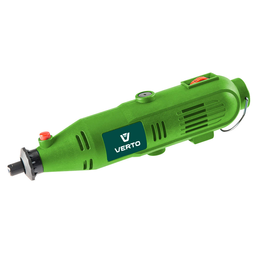 TOP-51G014--Miniszlifierka 135W, obroty 10000-35000 min, średnica uchwytu trzpienia narzędzia roboczego1 mm/2 mm/3 mm, średnica wrzeciona M8, średnica nasadek roboczych 24 mm, (LxH) 225 x 65, masa 0.65 kg, akcesoria: 38 nasadek roboczych, 3 tuleje zaciskowe, klu