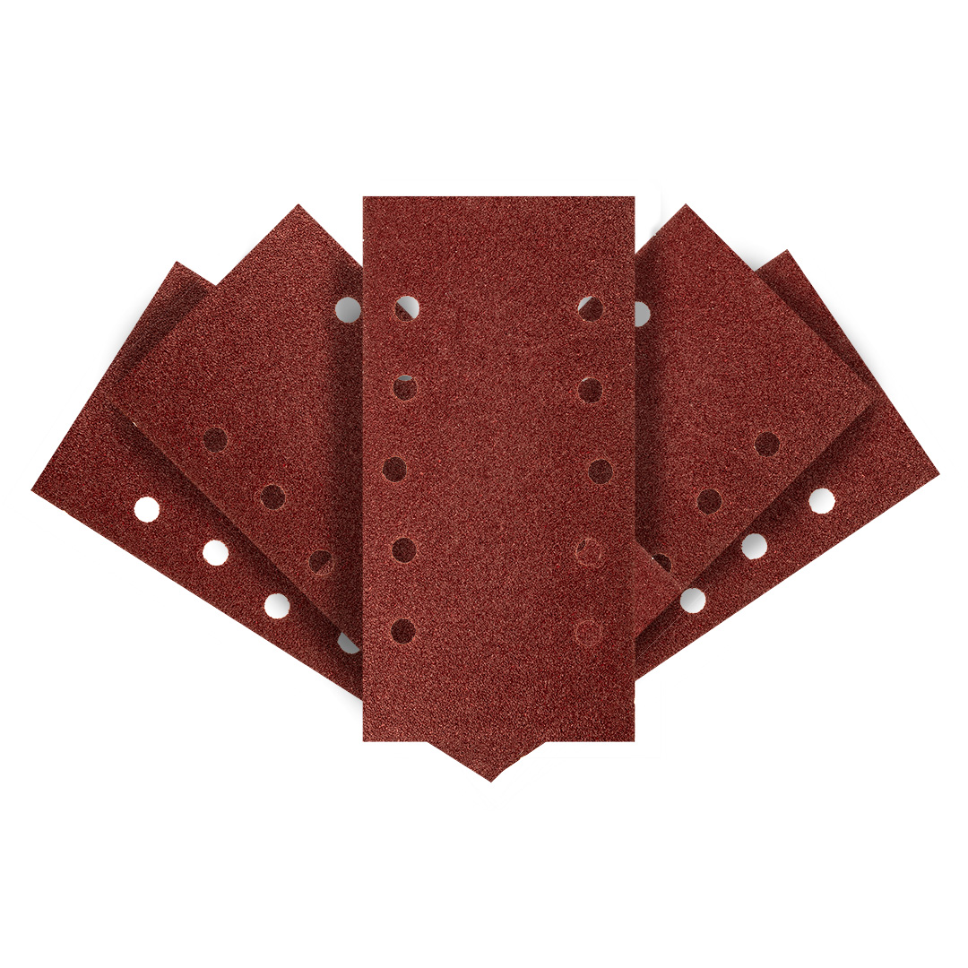 TOP-54H001--Papier ścierny na rzep 115 x 230 mm, K40, 5 szt., z otworami