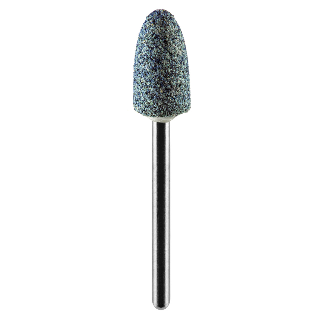 TOP-55H056--Kamień szlifierski pocisk 6 x 10 mm, trzpień 3.2 mm, tlenek aluminium, 3 szt.