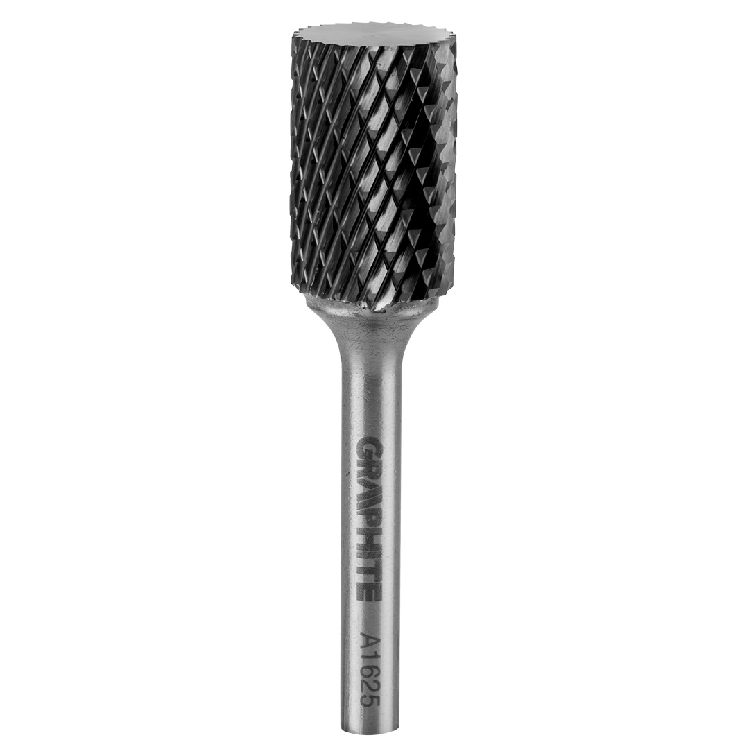 TOP-55H355--Frez do metalu, typ A - walcowy (A 1625), węglik spiekany, średnica 16 mm, nacięcie podwójne, długość robocza 25 mm, trzpień 6 x 45 mm, do szlifierki prostej.