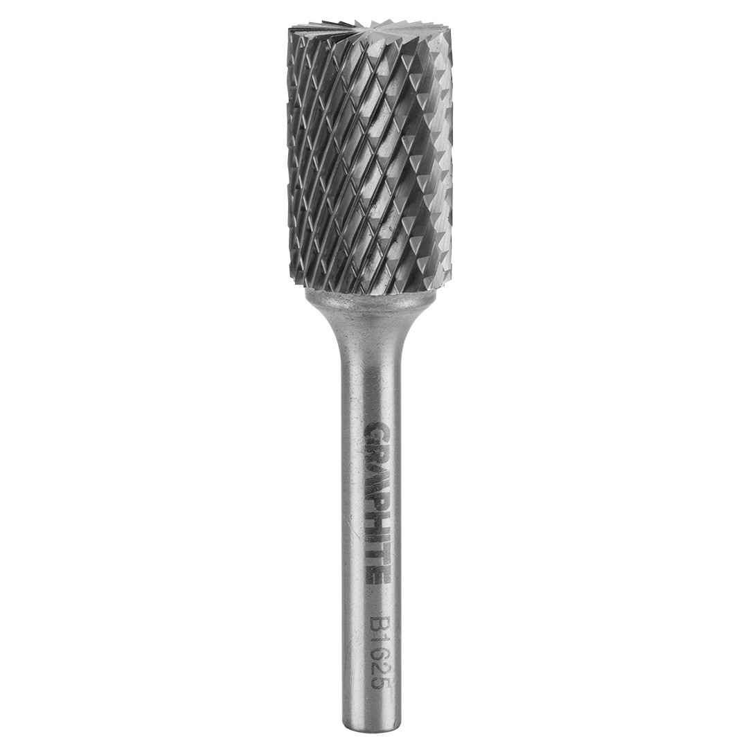 TOP-55H359--Frez do metalu, typ B - walcowy (B 1625), węglik spiekany, średnica 16 mm, nacięcie podwójne, długość robocza 25 mm, trzpień 6 x 45 mm, do szlifierki prostej.