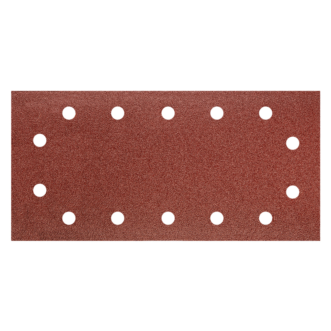 TOP-55H722--Papier ścierny na rzep 115 x 230 mm, K80, 5 szt., z otworami