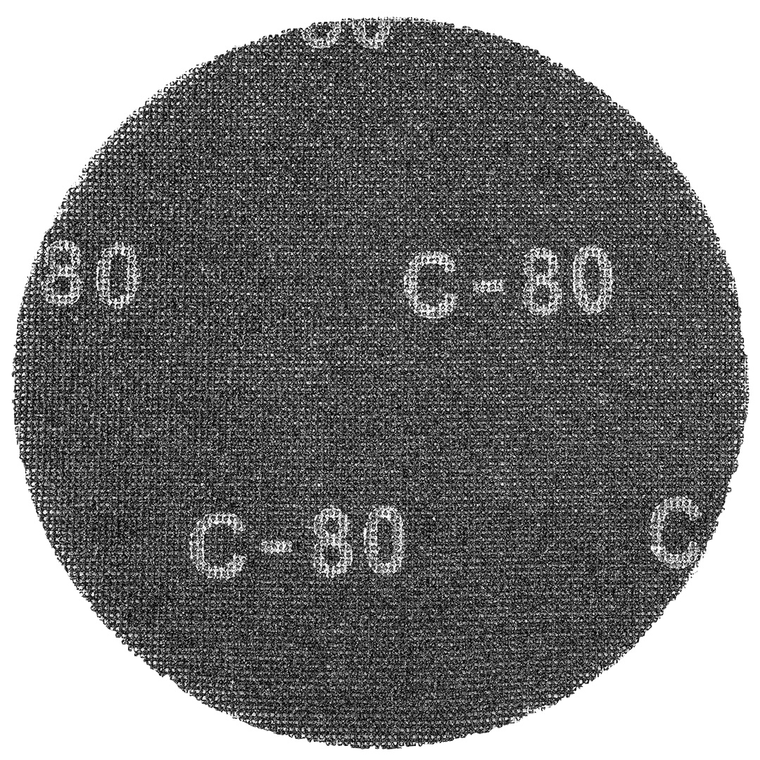 TOP-55H744--Siatka ścierna na rzep, 225 mm, K80, węglik krzemu, nasyp otwarty, 10 szt.