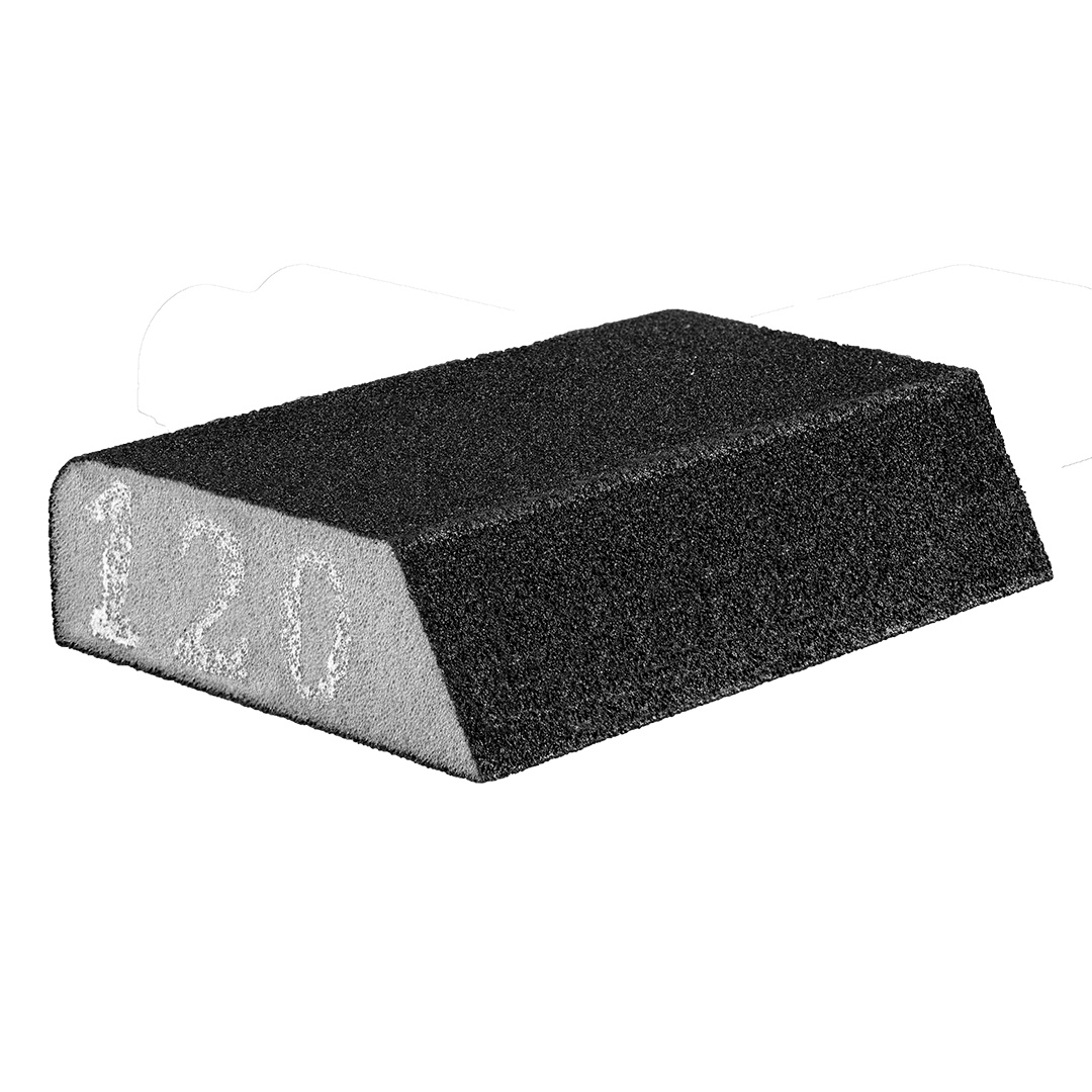 TOP-55H926--Gąbka ścierna 98 x 25 x 68 mm, K120, skośna