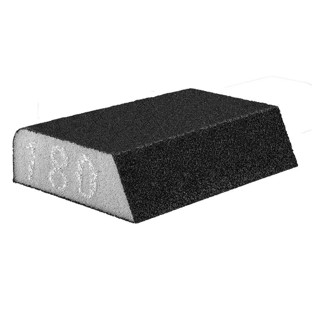 TOP-55H927--Gąbka ścierna 98 x 25 x 68 mm, K180, skośna