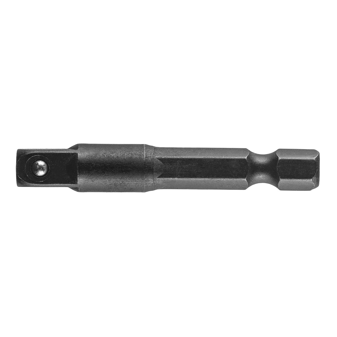 TOP-56H555--Adapter z 1/4" HEX na 1/4" KWADRAT, długość całkowita 50 mm, stal S2, napęd 1/4"