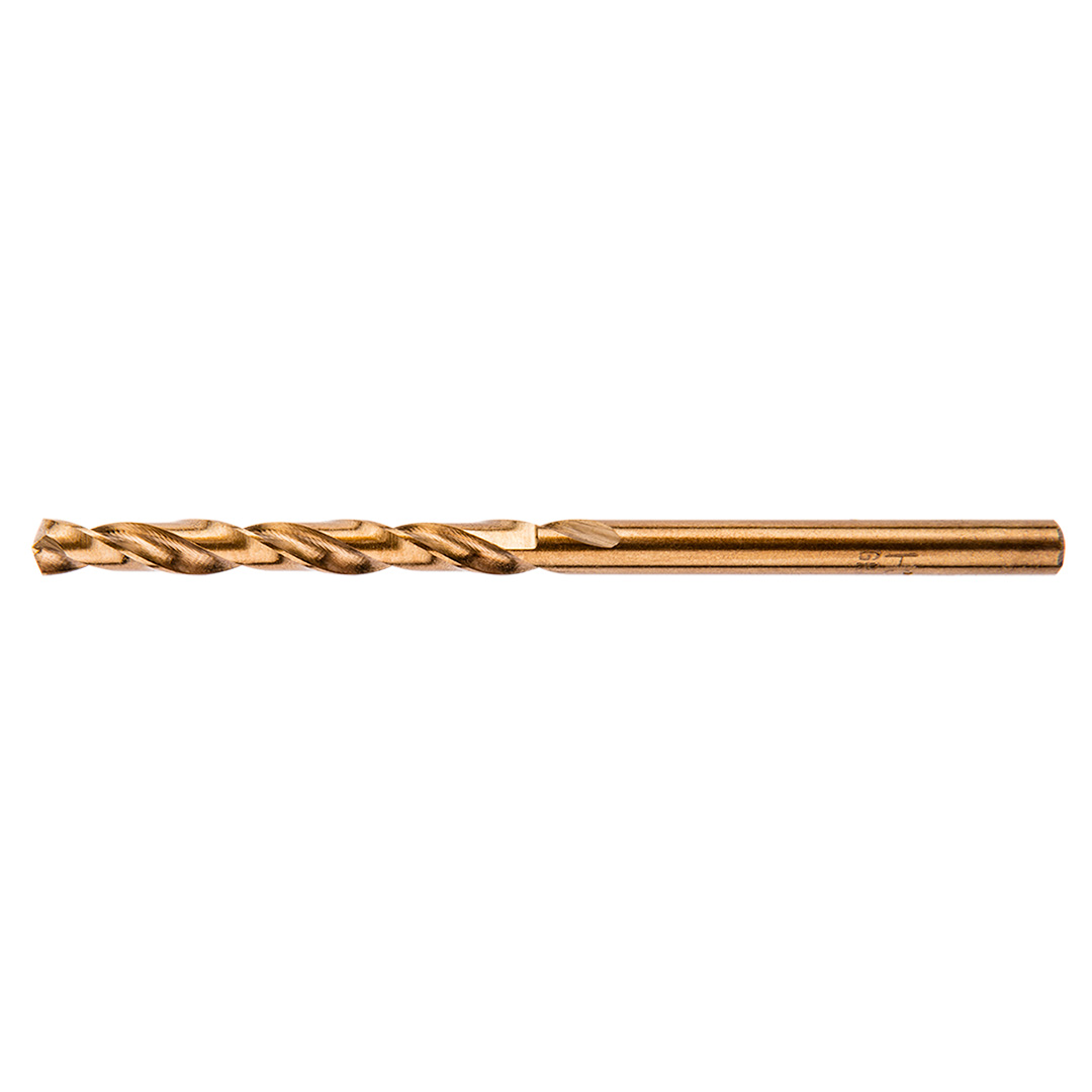 TOP-57H015--Wiertła do metalu HSS-Co, 2.2 mm, zestaw 3 szt., głęboko szlifowane, stal M35, kąt wierzchołkowy 135°, korekta ścinu, DIN338