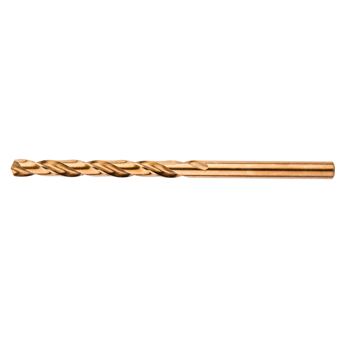 TOP-57H028-10--Wiertła do metalu HSS-Co, 4.5 mm, zestaw 10 szt., głęboko szlifowane, stal M35, kąt wierzchołkowy 135°, korekta ścinu, DIN338