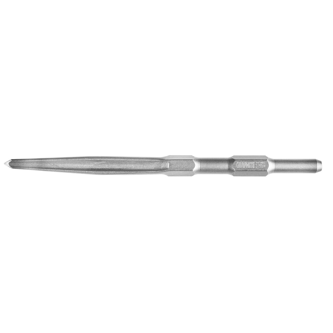TOP-57H574--Szpicak HEX rowkowy samoostrzący, średnica trzpienia 17 mm, długość 280 mm