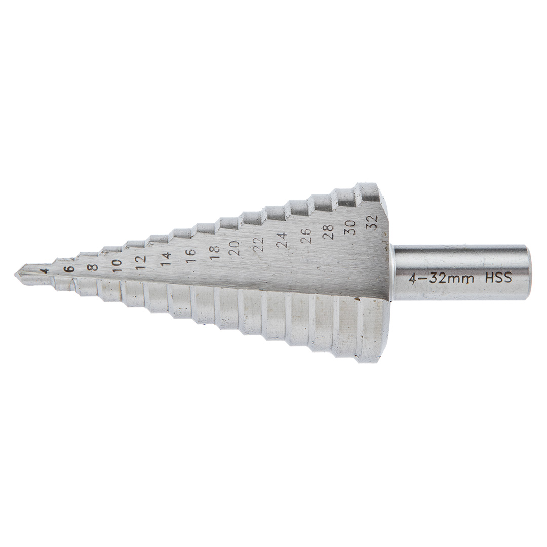 TOP-57H740--Wiertło stopniowe 4-32 mm, HSS, stopniowanie co 2 mm
