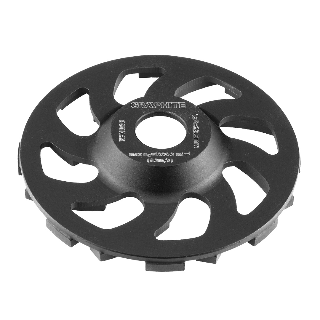 TOP-57H896--Tarcza diamentowa szlifierska 125 x 22.2 x 5 mm, heavy duty, do szlifowania i cięcia