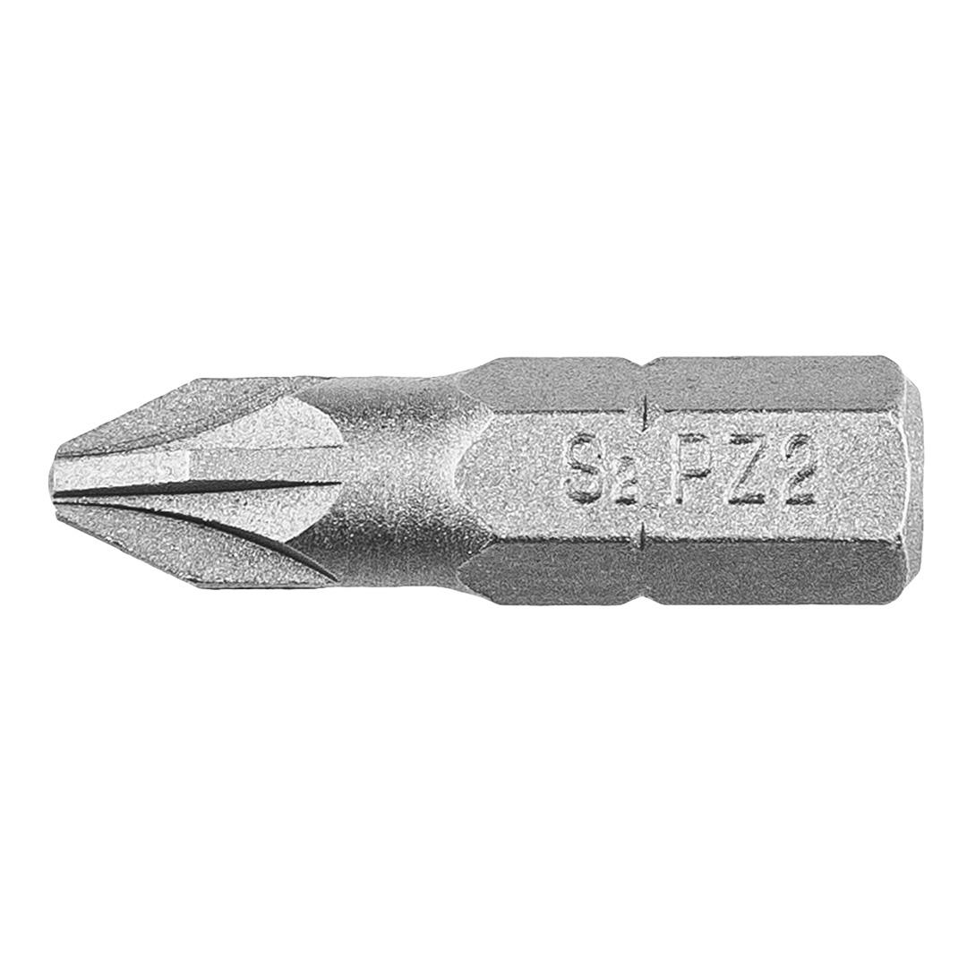 TOP-57H956--Końcówki wkrętakowe PZ2 x 25 mm, 1/4", stal S2, zestaw 20 szt.