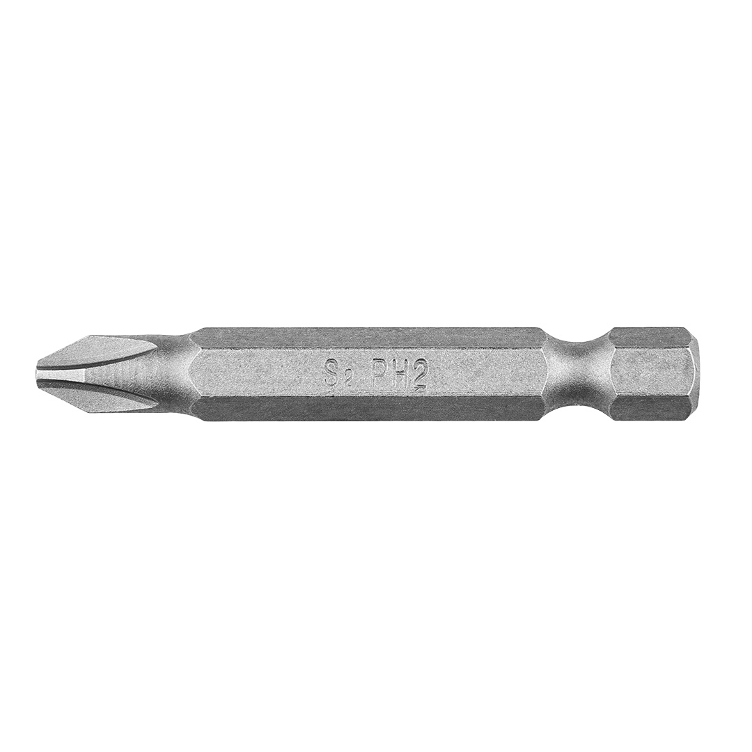TOP-57H958--Końcówki wkrętakowe PH2 x 50 mm, 1/4", stal S2, zestaw 10 szt.