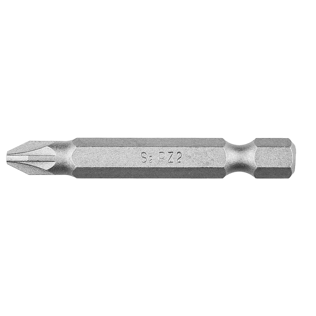 TOP-57H959--Końcówki wkrętakowe PZ2 x 50 mm, 1/4", stal S2, zestaw 10 szt.