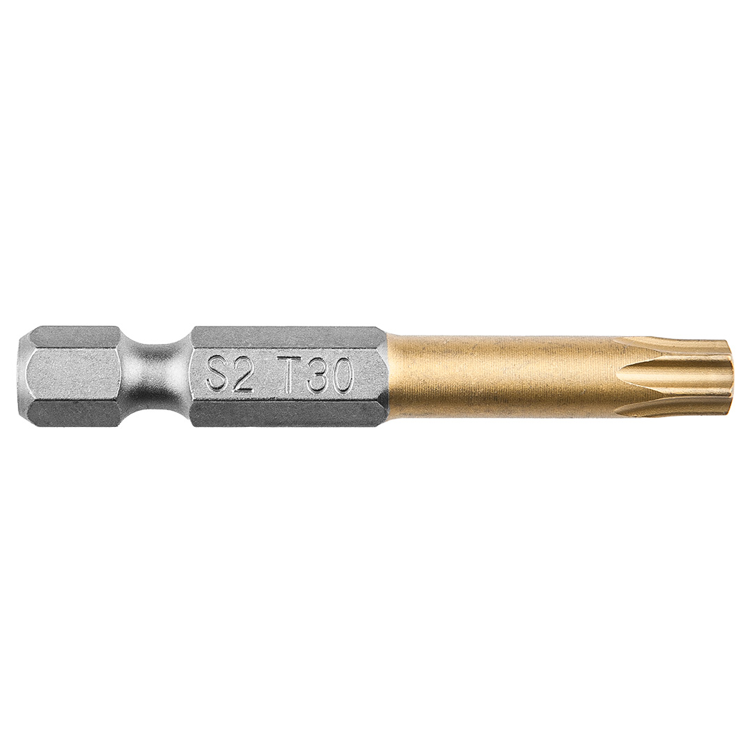 TOP-57H989--Końcówka wkrętakowa TX30 x 50 mm, 1/4", powleczona azotkiem tytanu, stal S2