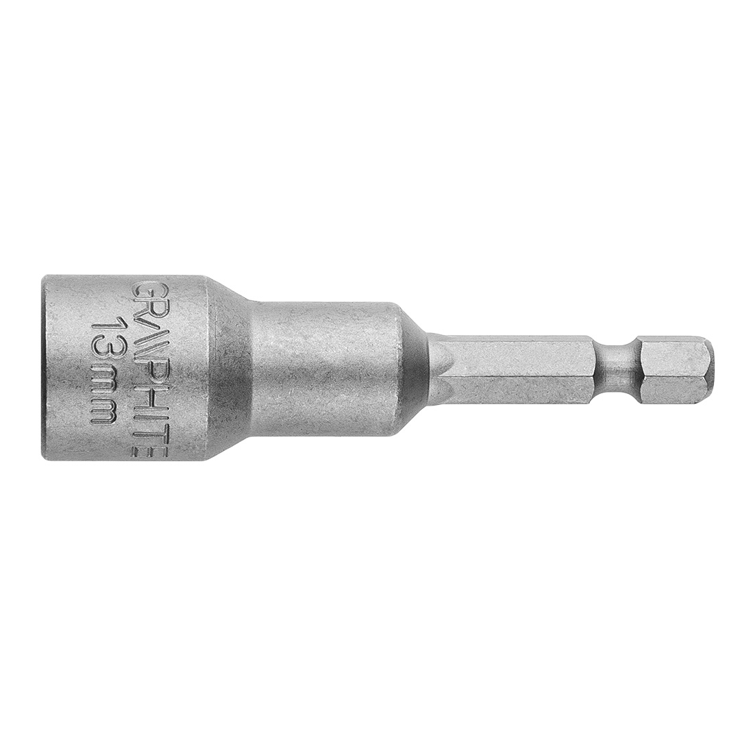 TOP-57H994--Nasadka magnetyczna, magnes osadzony w tulei brązowej, 13 x 65 mm, trzpień 1/4", stal chromowo-wandowa 50BV30