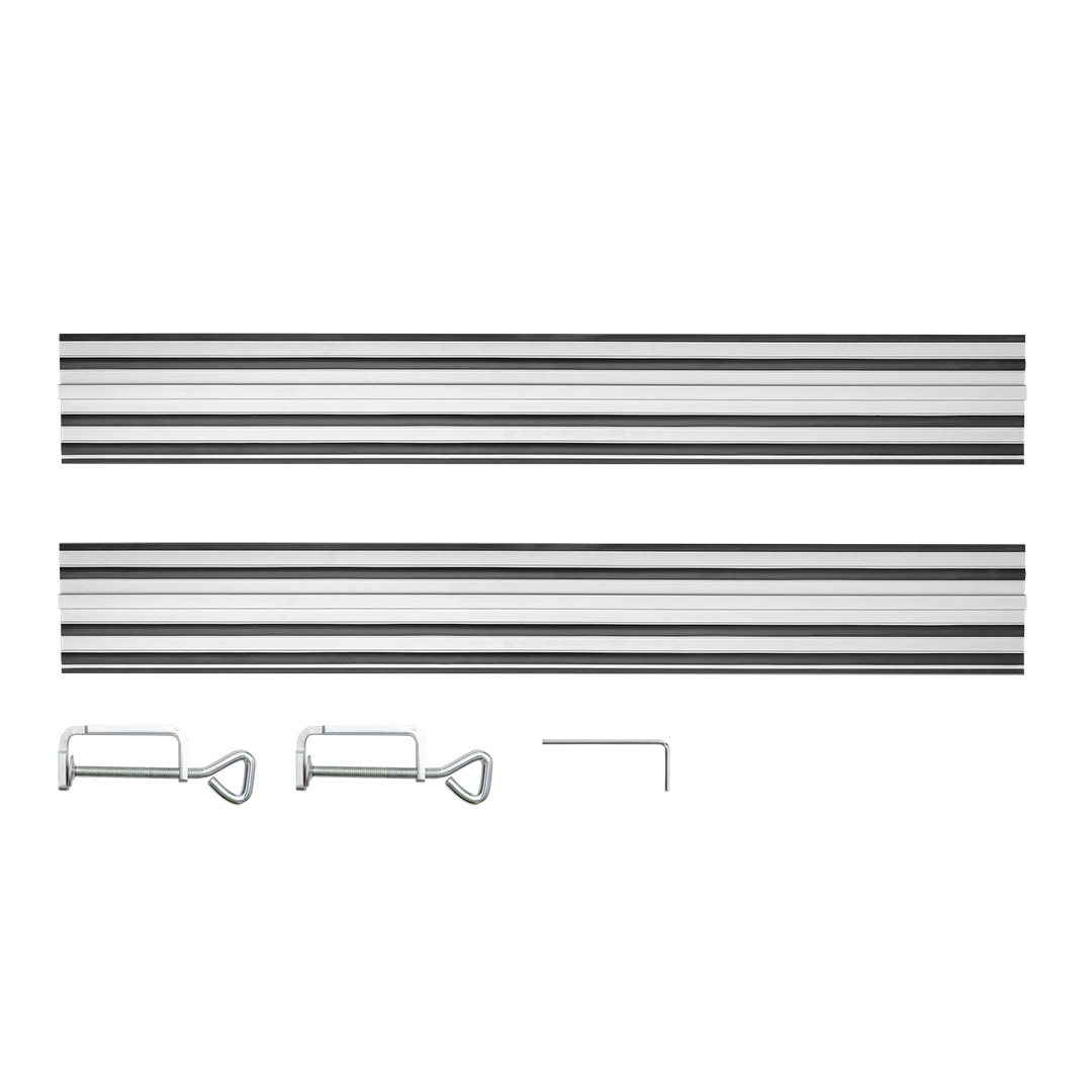 TOP-58G023-732--Szyny prowadzące 2 x 700 mm, łącznik, 2 zaciski, do pilarek tarczowych Energy+ 58G008 i 58G023