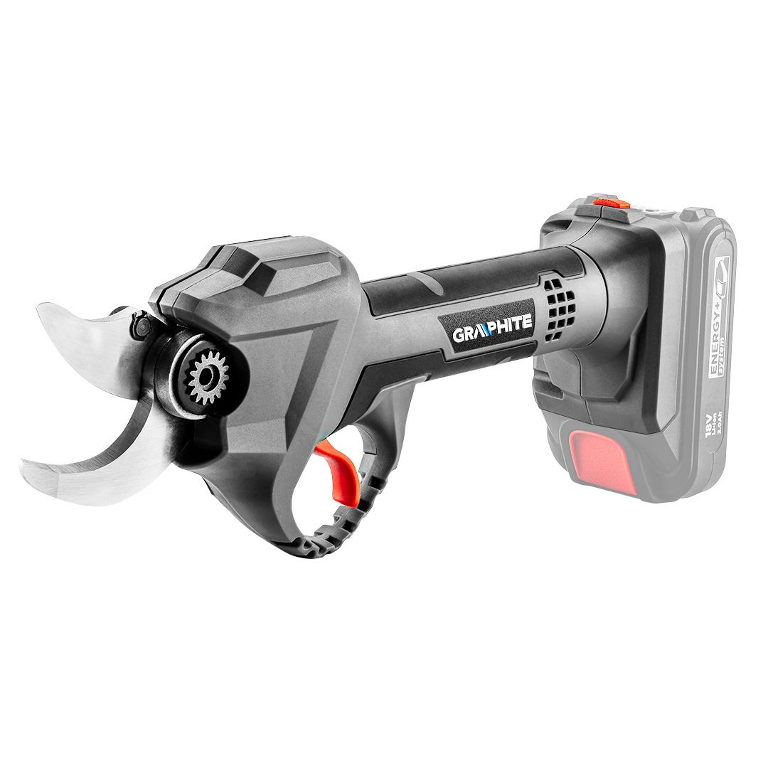 TOP-58G029--Sekator akumulatorowy Energy+ 18V, Li-Ion, maksymalna średnica cięcia 30 mm, silnik bezszczotkowy, wyłącznik bezpieczeństwa, utwardzana metalowa przekładnia, masa 1 kg