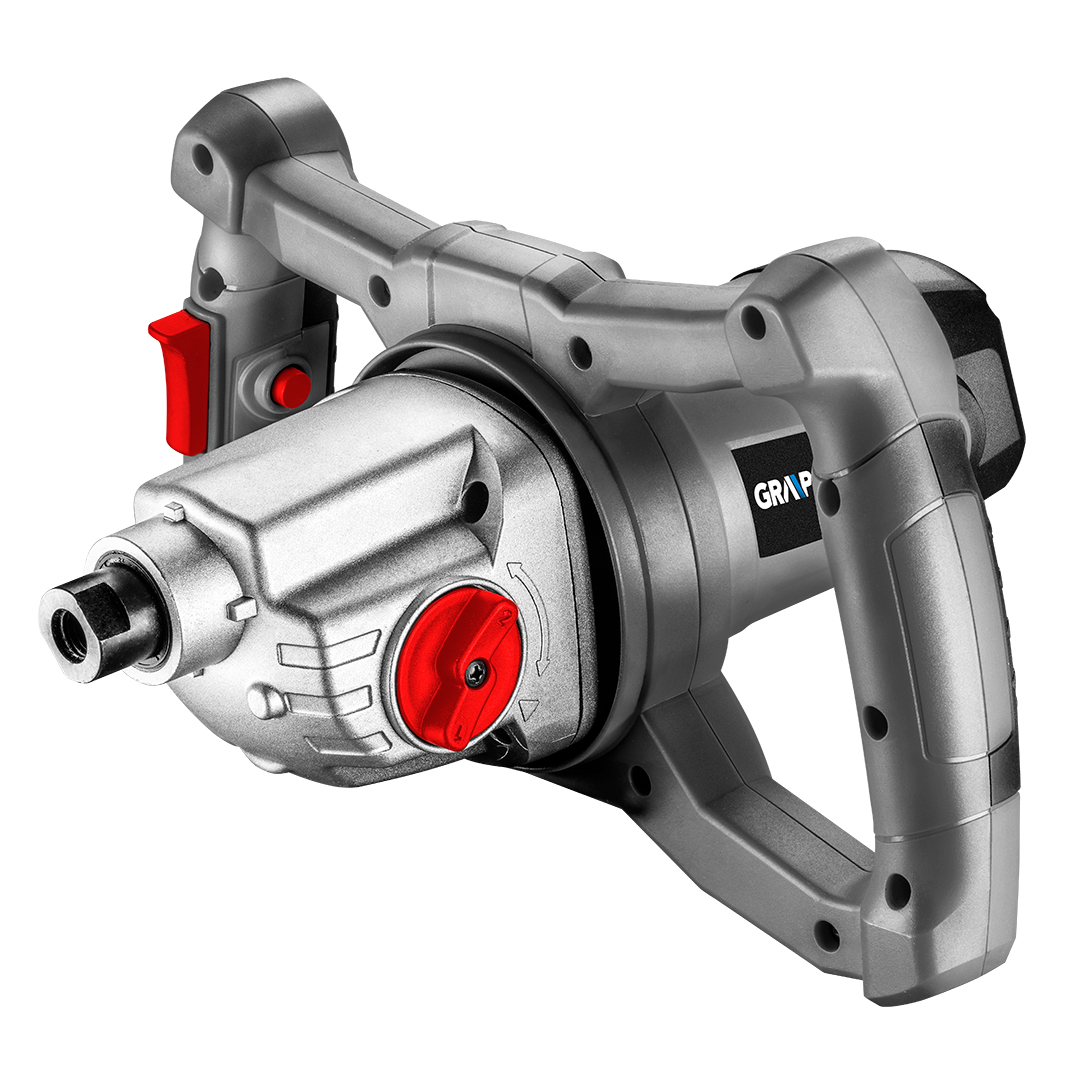 TOP-58G787--Mieszarka 1600W, obroty I. 250-500 min II. 400-800 min, uchwyt M14, masa 5.6 kg, akcesoria: trzpień, mieszadła średnica 140 mm - 2szt., klucz - 2szt.