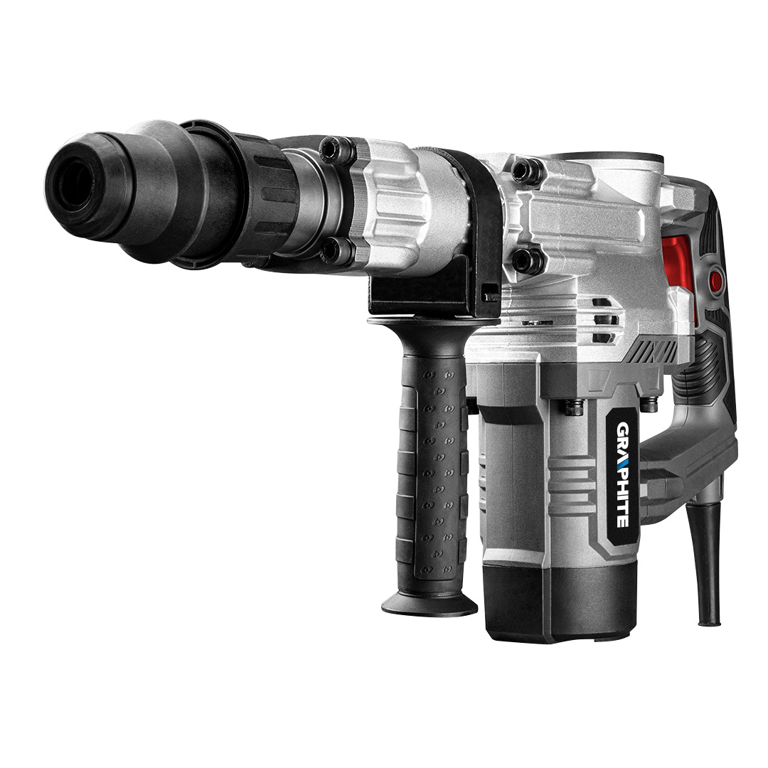 TOP-58G877--Młot kujący SDS-max 1300W, udar 2100 min, energia udaru 20 J, przewód zasilający 4 m, masa 7,6 kg, akcesoria: dłuto, smar do wrzecion, walizka