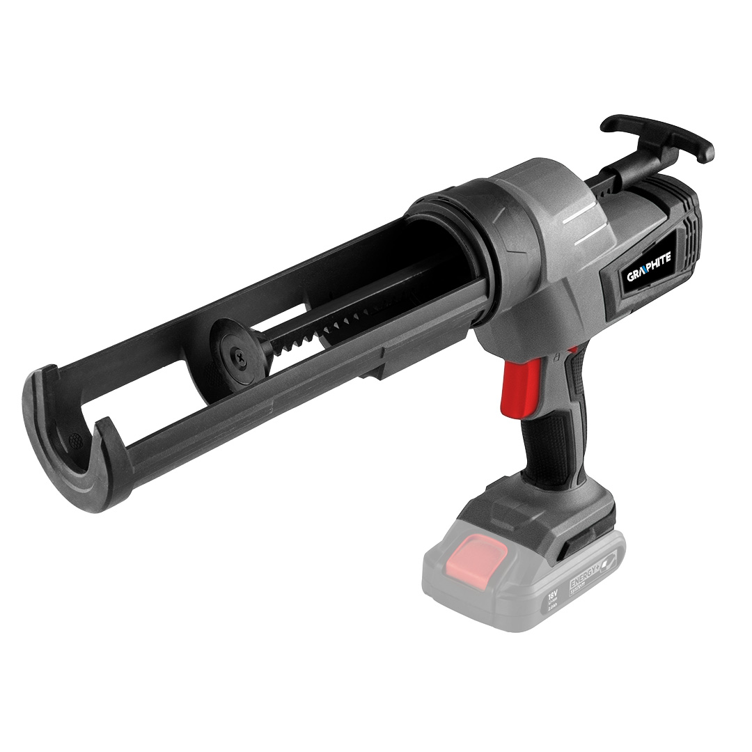 TOP-58GE114--Wyciskacz do tub 310 ml 18 V bez akumulatora przeznaczone do prac wykończeniowych, budowlanych oraz uszczelniania rozmaitych powierzchni. Siła nacisku do 4500 N i prędkością wyciskania od 0.7 do 11 mm/s dostosowany do 310 ml tub. Wyciskacz wyposażony