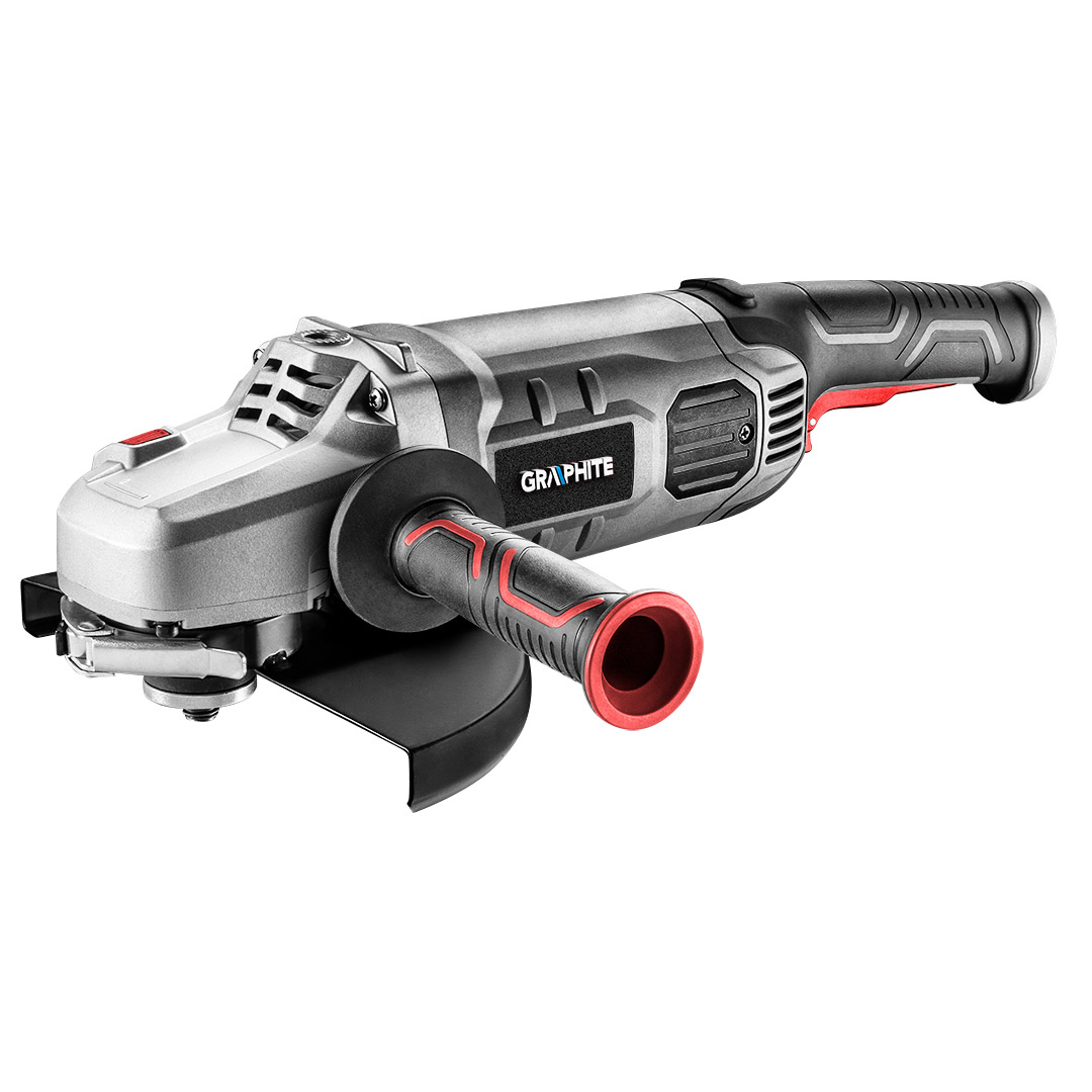 TOP-59G209--Szlifierka kątowa 2900W, tarcza 230 x 22.2 mm, obroty 6500 min, gwint wrzeciona M14, płynny rozruch, masa 5,9 kg, karton, obrotowa rękojęść