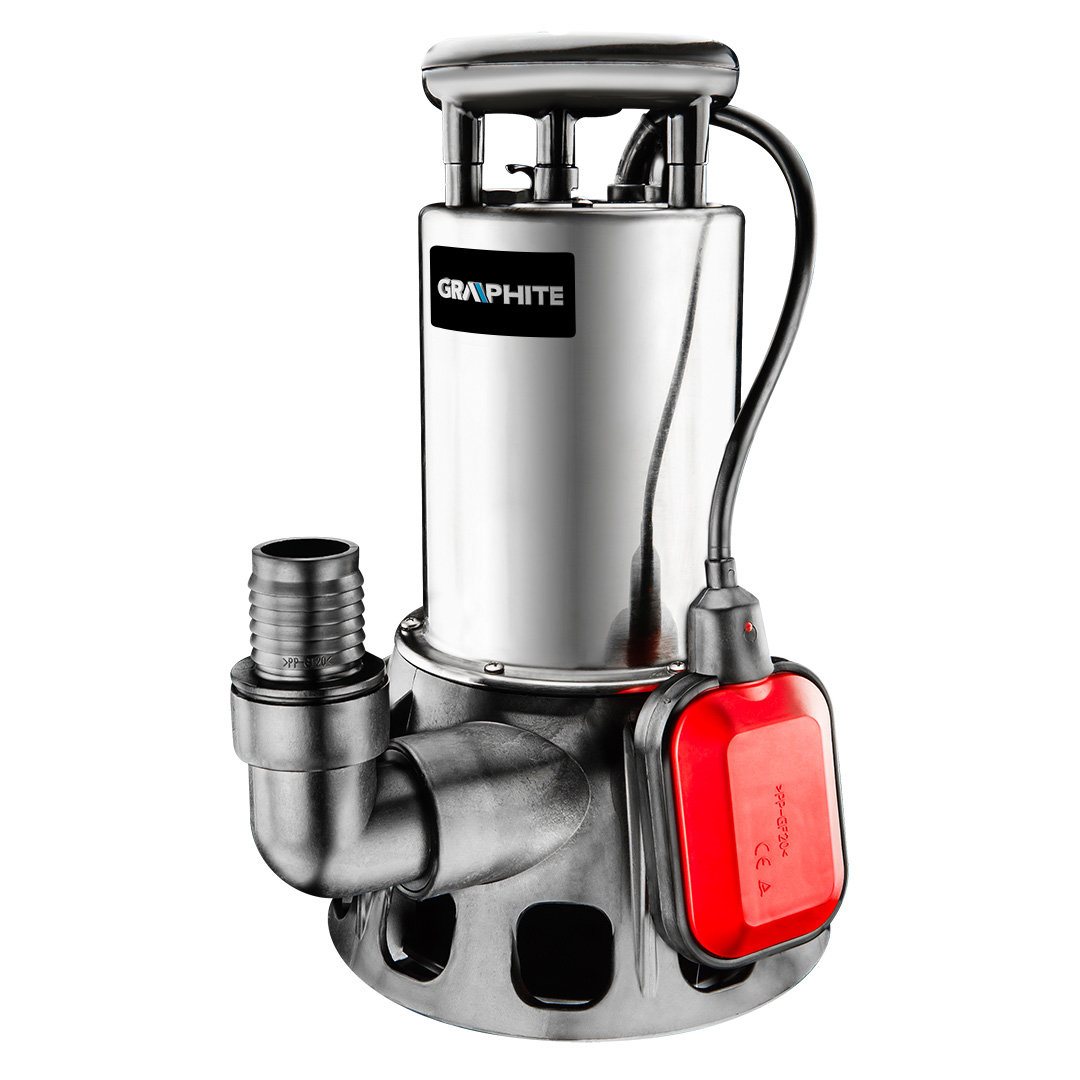 TOP-59G446--Pompa zanurzeniowa do wody brudnej 650W, wydajność 11500 l/godz., średnica zanieczyszczeń 20 mm, wys. podnoszenia wody 7.5 m, gł. zanurzenia 7 m, min. rozmiary szybu (LxWxH) 65 x 65 x 50 cm, średnica króćca do przewodu wodnego 2, 1 1/2, stopień ochro
