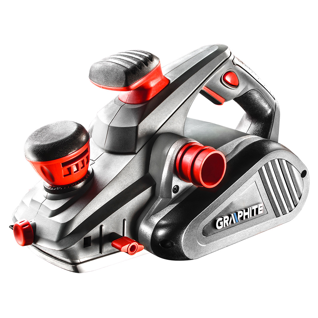 TOP-59G680--Strug 1300W, głębokość strugania 0-3.5 mm, obroty 16000 min, szerokość strugania 110 mm, ilość noży 2 szt, struganie wgłębne 0-14 mm, (LxH) 340 x 195 mm, masa 5 kg, akcesoria: worek na pył, klucz płaski, prowadnica równoległa oraz wspornik, prowadnic