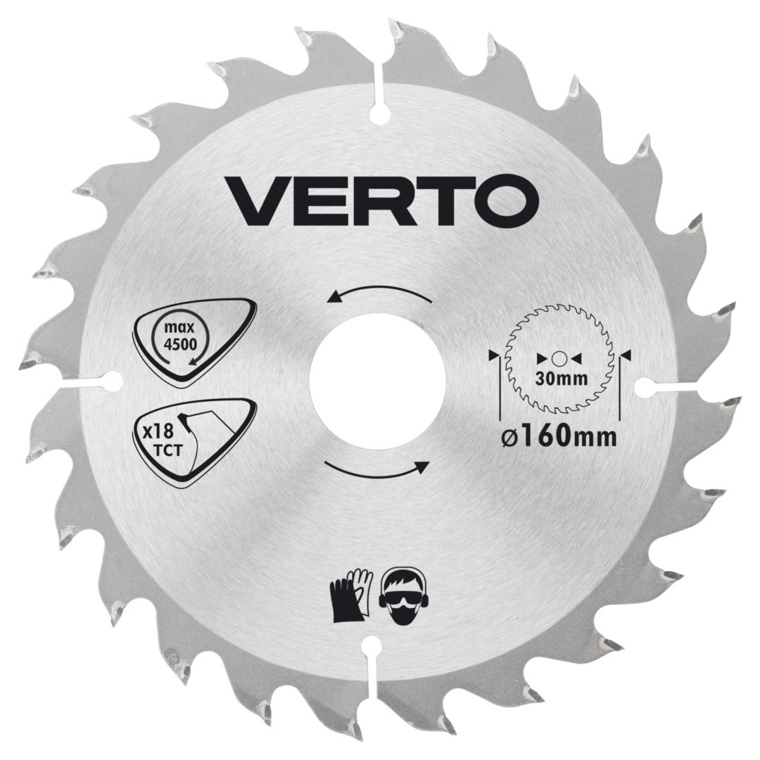 TOP-61H116--Tarcza do pilarki, widiowa, 160 x 30 mm, 18 zębów,  grubość tarczy 1.4 mm, grubość zęba 2.2 mm, redukcje: 30 x 16 mm, 30 x 20 mm, 30 x 25.4 mm