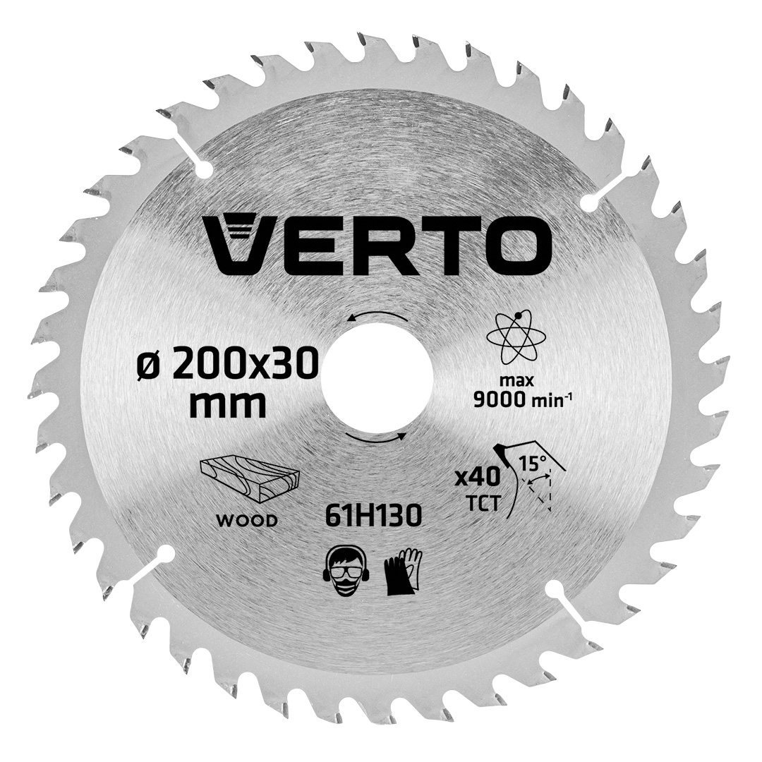 TOP-61H130--Tarcza do pilarki, widiowa, 200 x 30 mm, 40 zębów,  grubość tarczy 1.6 mm, grubość zęba 2.4 mm, redukcje: 30 x 16 mm, 30 x 20 mm, 30 x 25.4 mm