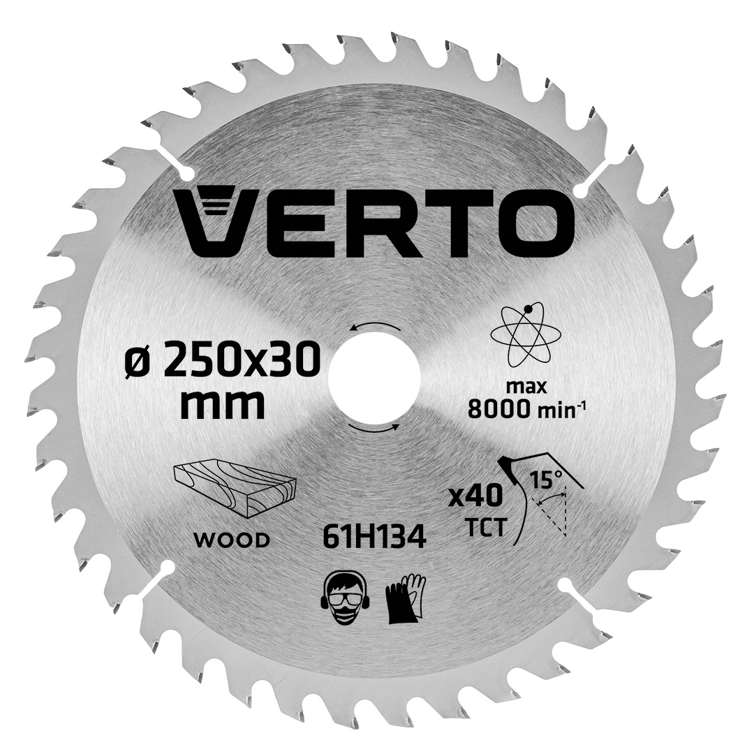 TOP-61H134--Tarcza do pilarki, widiowa, 250 x 30 mm, 40 zębów,  grubość tarczy 1.8 mm, grubość zęba 2.8 mm, redukcje: 30 x 16 mm, 30 x 20 mm, 30 x 25.4 mm