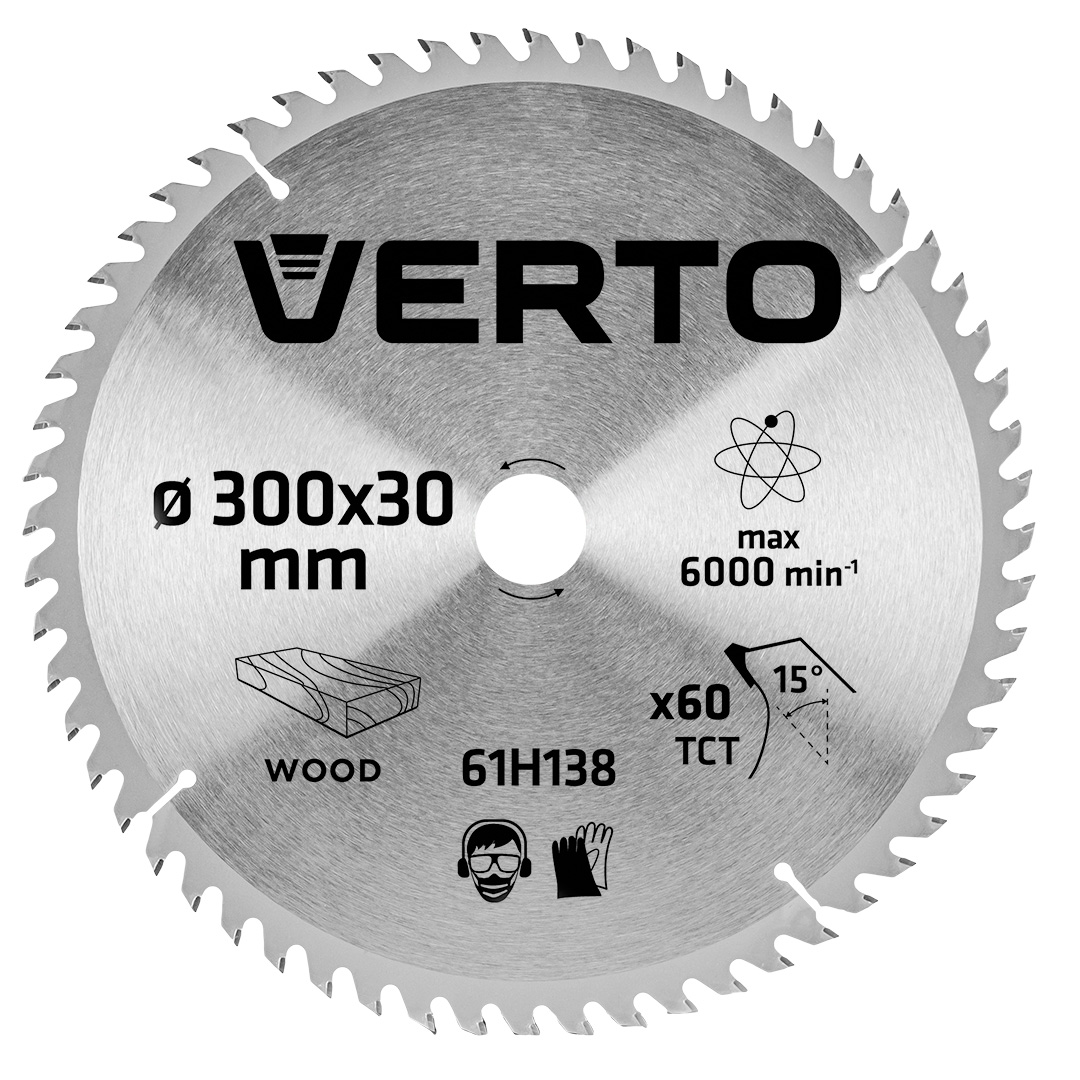 TOP-61H138--Tarcza do pilarki, widiowa, 300 x 30 mm, 60 zębów,  grubość tarczy 2.0 mm, grubość zęba 3.0 mm, redukcje: 30 x 16 mm, 30 x 20 mm, 30 x 25.4 mm