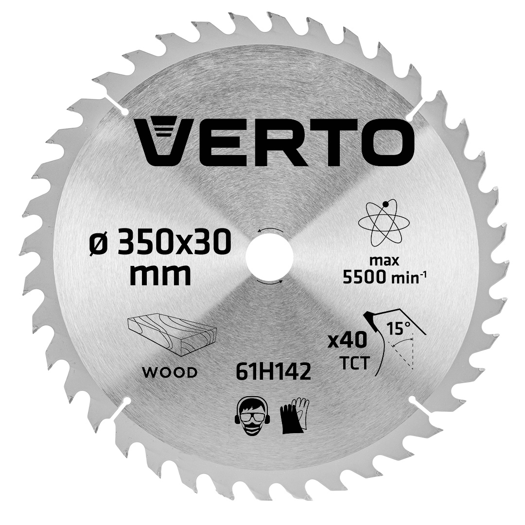 TOP-61H142--Tarcza do pilarki, widiowa, 350 x 30 mm, 40 zębów,  grubość tarczy 2.2 mm, grubość zęba 3.2 mm, redukcje: 30 x 16 mm, 30 x 20 mm, 30 x 25.4 mm