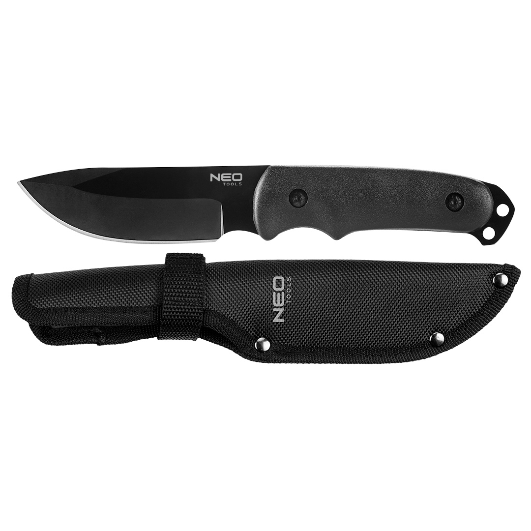 TOP-63-108--Nóż taktyczny długośc 22 cm, konstrukcja full tang, ostrze 10.8cm, uchwyt ABS, stal nierdzewna 3Cr13, pouch nylonowy