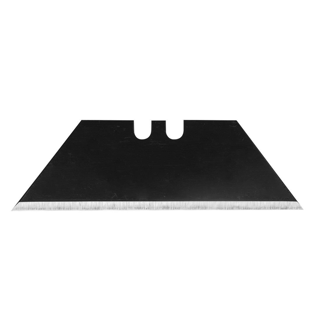 TOP-64-015--Ostrza trapezowe wymienne, 10 szt., grubość 0.6 mm, laserowo ostrzone, antykorozyjna czarna powłoka