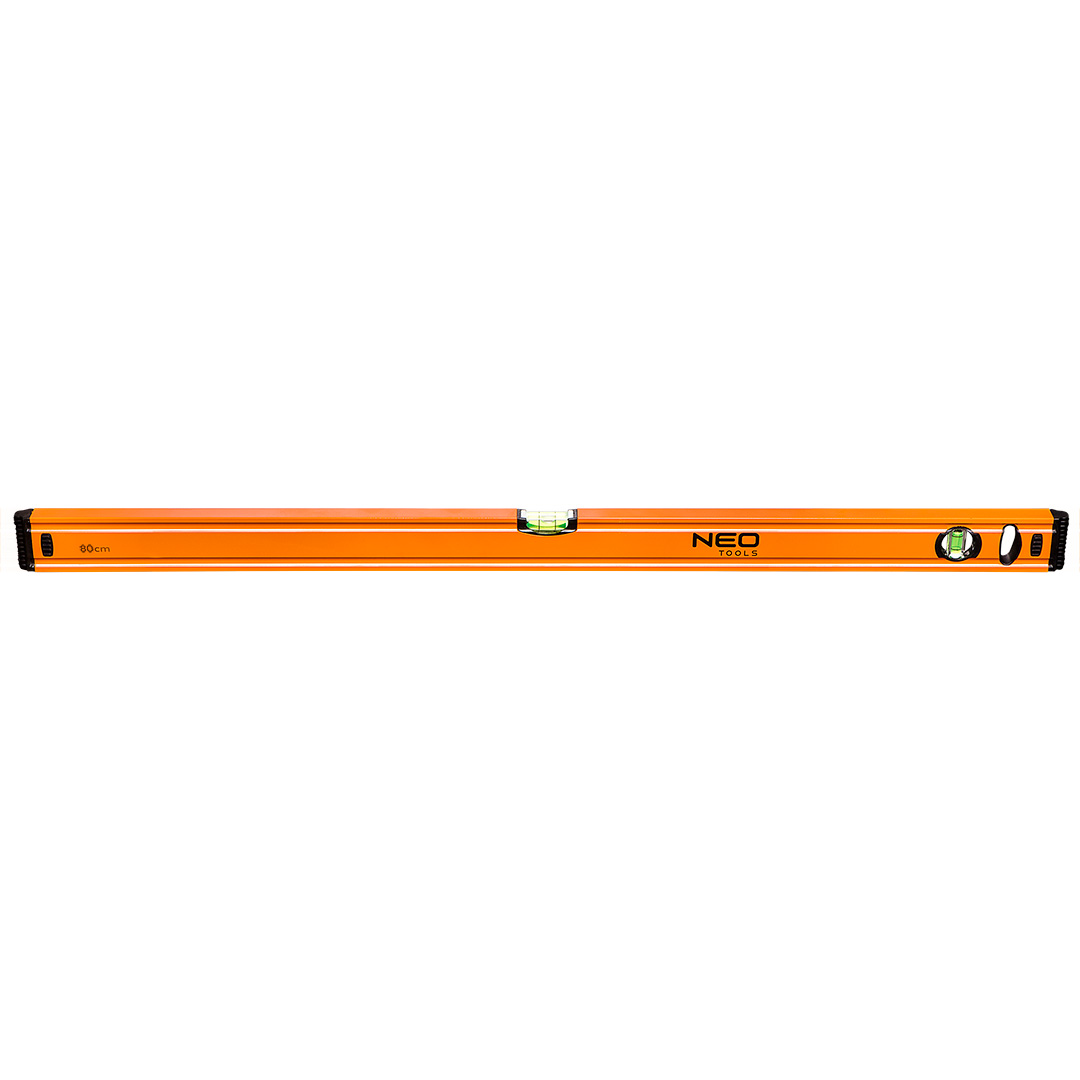 TOP-71-063--Poziomnica aluminiowa 80 cm, 2 libelle, grubość profilu 1.5 mm, frezowana powierzchnia, dokładność 