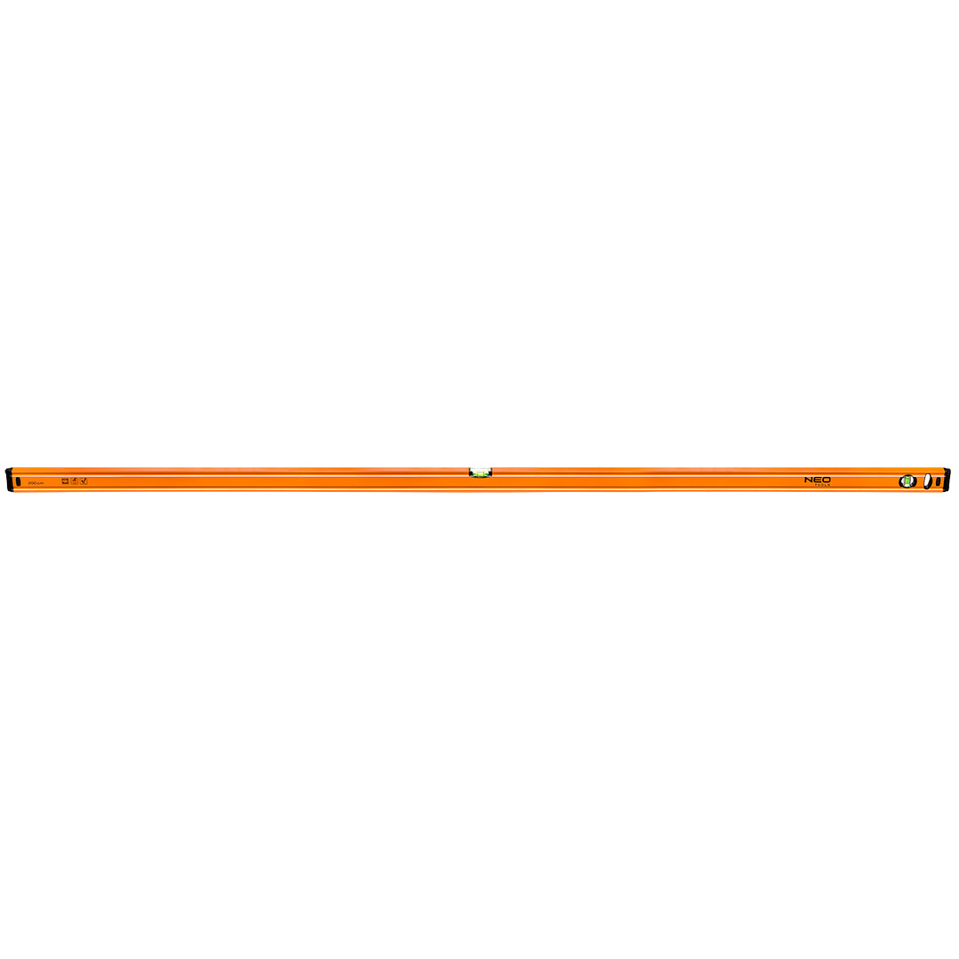 TOP-71-067--Poziomnica aluminiowa 200 cm, 2 libelle, grubość profilu 1.5 mm, dokładność 