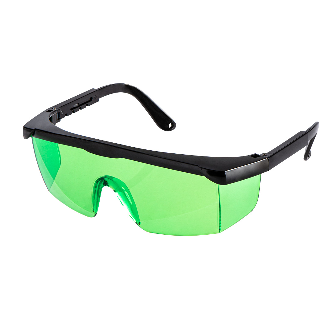 TOP-75-121--Okulary wzmacniające widoczność lasera zielone, wykonane z tworzywa