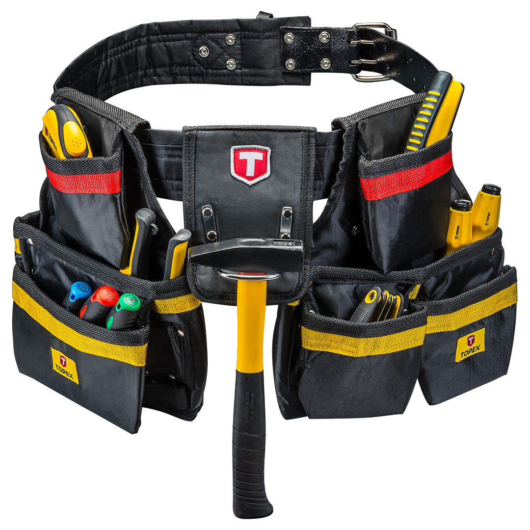 TOP-79R402--Pas monterski, 21 kieszeni, regulowany pas 33 - 55"