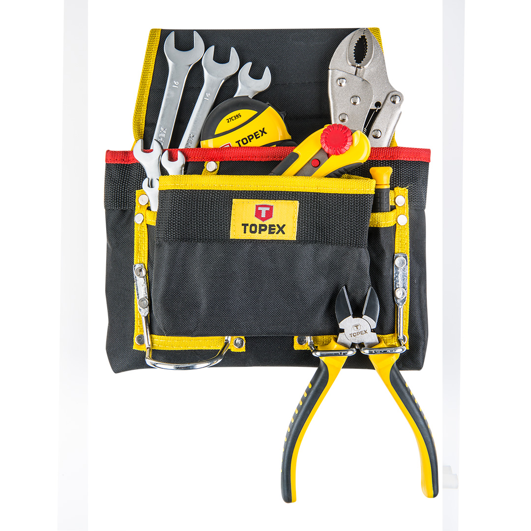 TOP-79R432--Kieszeń na narzędzia, 8 przegród, metalowe uchwyty, materiał cordura