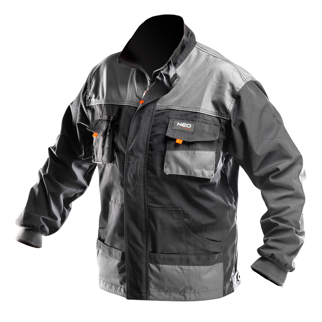 TOP-81-210-XXL--Bluza robocza, rozmiar XXL/58, 35% bawełna, 65% poliester, 267 g/m2, wzmocnienia z tkaniny Oxford, wzmocnione kieszenie, odblaskowy element na plecach, CE, EN ISO 13688:2013