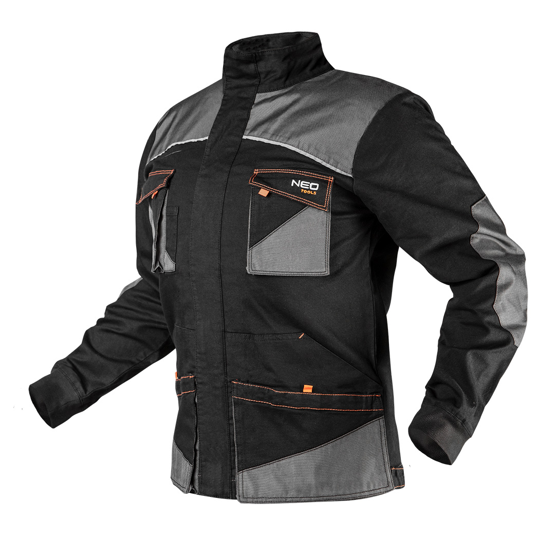 TOP-81-218-XXXL--Bluza robocza HD Slim, rozmiar XXXL, skład tkaniny 60% bawełna, 37% poliester, 3% elastan, gramatura 285 g / m2, dodatek elastanu zapewnia lepsze dopasowanie i większy komfort noszenia, wyjątkowy krój Slim fit, dopasowany do ciała, dodatkowe wzmocnie