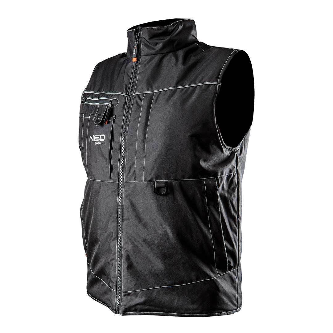 TOP-81-530-XL--Bezrękawnik roboczy, rozmiar XL, mocny materiał Oxford, ocieplany, odblaskowy element, CE