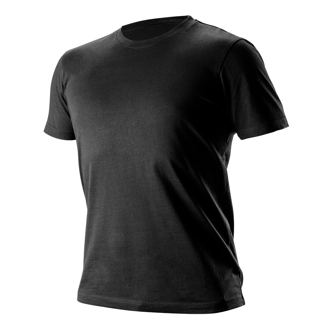 TOP-81-610-XXL--T-shirt, czarny, 100% bawełna, 180 g/m2, rozmiar XXL, CE