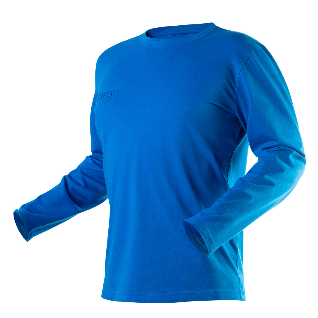 TOP-81-617-S--Koszulka T-shirt z długim rękawem HD+ blue, rozmiar S, 100% bawełna, 180g/m2, certyfikat CE