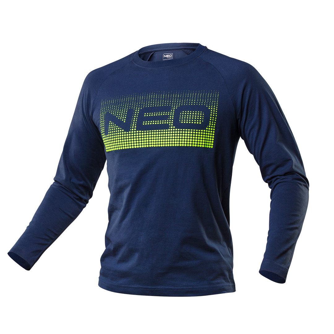 TOP-81-619-L--Koszulka z długim rękawem PREMIUM, nadruk NEO, rozmiar L, 100% bawełna, 180 g/m2, neonowy, trójwymiarowy, gumowy nadruk, reglanowe rękawy, wewnętrzna wszywka imienna, unikalny projekt własny, certyfikat CE, zgodność z normą EN ISO 13688:2013