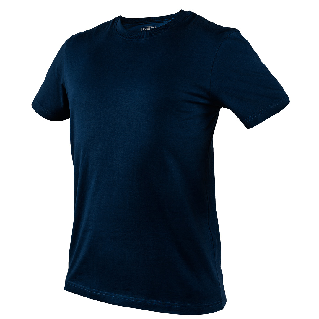 TOP-81-649-XXL--T-shirt z krótkim rękawem, w kolorze granatowym, wykonany z miękkiej dzianiny, gramatura 180g/m2, certyfikat CE, rozmiar XXL